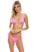 Luli Fama Pura Curiosidad Wavy Ruched Back Tie Side Bottom